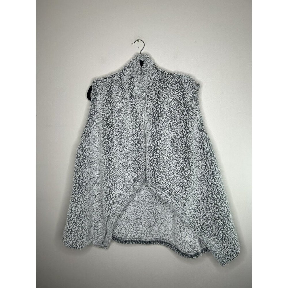 Eddie Bauer Gray Sherpa Vest